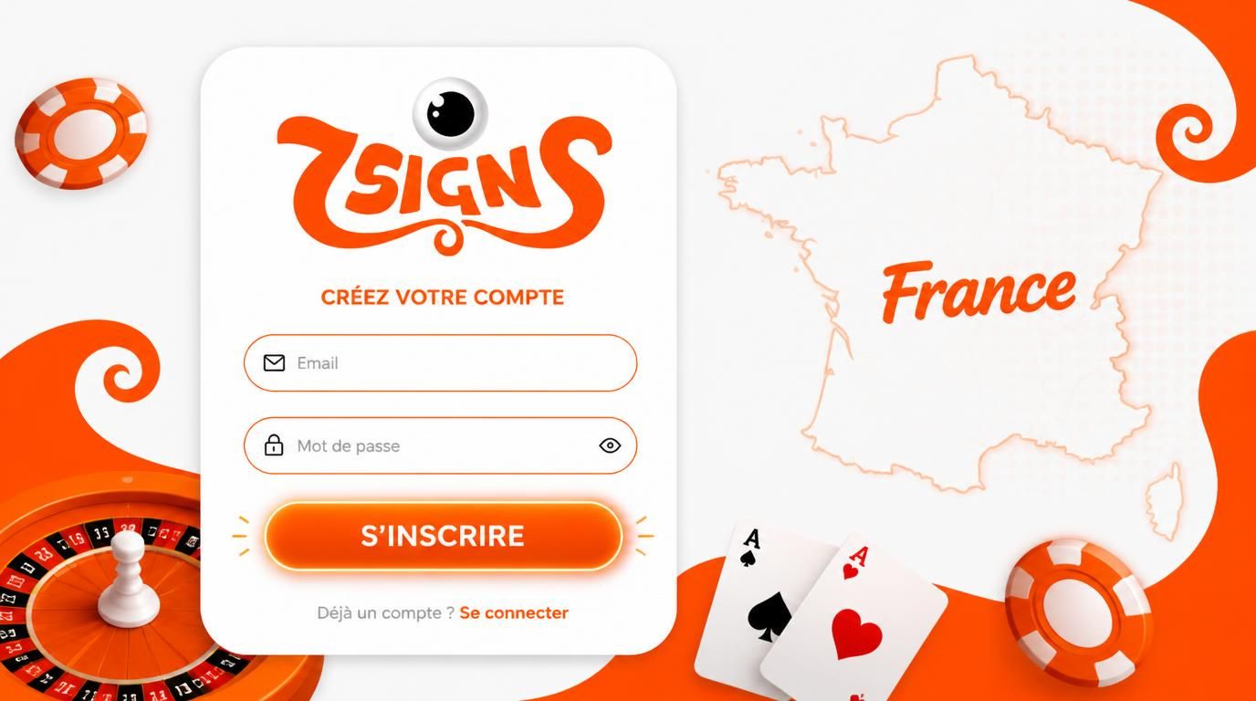 Formulaire d’inscription rapide avec email, mot de passe et bouton France